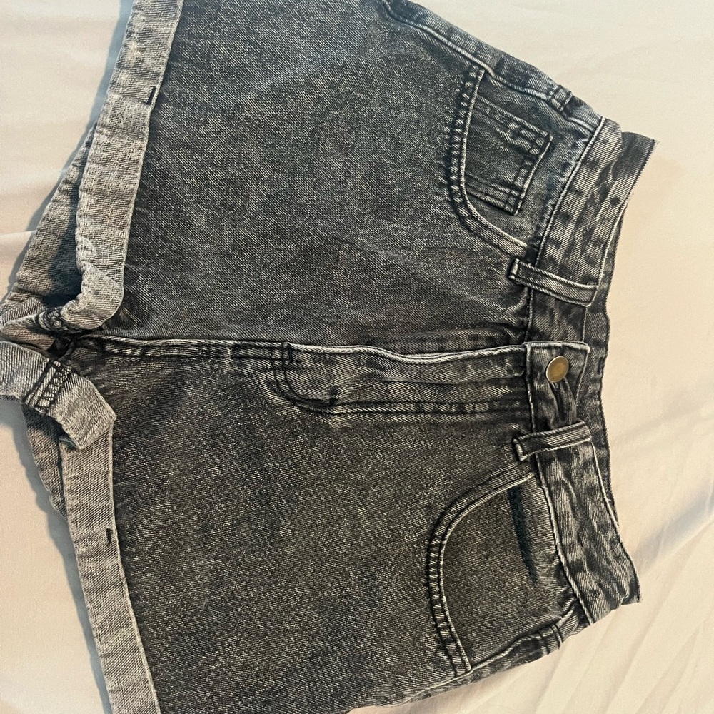 Classic Black Denim Women's Shorts